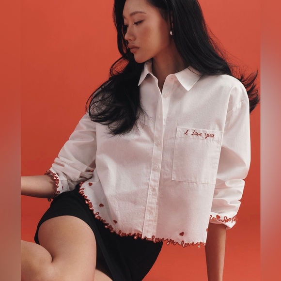 Maeve Tops - NWT Maeve Cotton Button-Down Shirt_Anthropologie